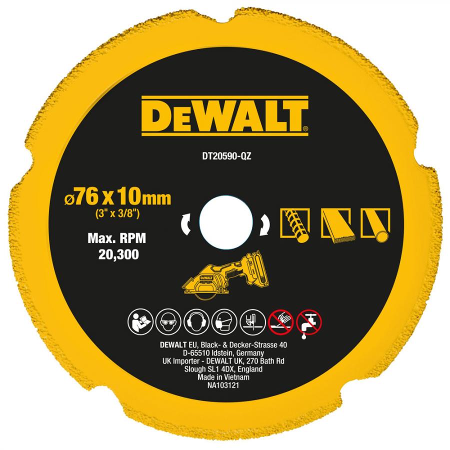 3인치 다이아몬드 날 DT20590 철 석고보드 플라스틱용