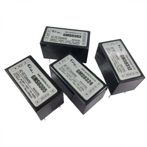 디바이스마트,전원/파워/배터리 > SMPS > On-Board 타입 > 1채널 (Single),지엠테크,GMS0324,On board 타입 1채널 3W SMPS / 출력전압 : 24V / 출력전류 : 150mA / 입력전압 : AC 90~240V / 변환효율 : 71%