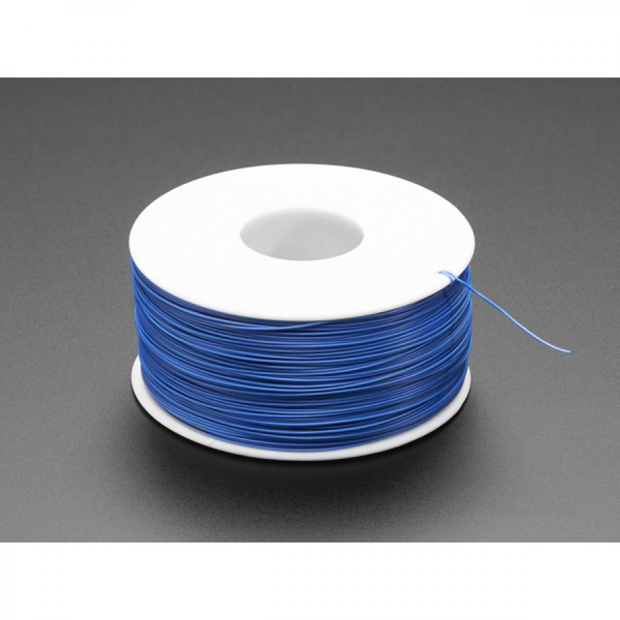 Wire Wrap' Thin Prototyping & Repair Wire - 200m 30AWG Blue [ada-1446]