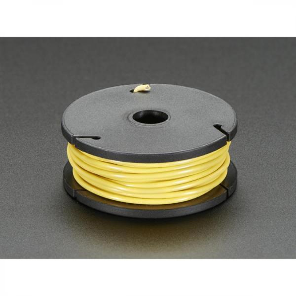 디바이스마트,케이블/전선 > FFC/FPC 케이블 > 와이어랩,Adafruit,Solid-Core Wire Spool - 25ft - 22AWG - Yellow [ada-289],솔리드 코어 와이어 / 22AWG 약 7.6m / 납땜하기 쉬움 / 51g