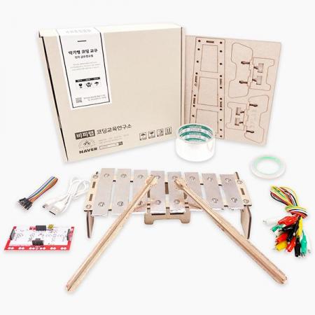 디바이스마트,MCU보드/전자키트 > 교육용키트/로봇 > 교육용키트 > 재미있는키트/기타,비피랩,엔트리 코딩교육 키트 DIY 글로켄슈필/실로폰 (메이키메이키 보드, 영상 제공, 메뉴얼 포함),전자 글로켄슈필은 입체적인 글로켄슈필을 직접 조립하고 소리를 낼 수 있는 전자악기 코딩 교육 키트 입니다.