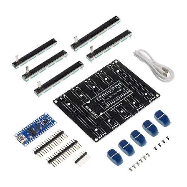 디바이스마트,오픈소스/코딩교육 > 아두이노 > 아두이노 교육용키트,ELECROW,DEEJ Physical Volume Mixer Electronics Kit [CDE23130D],DEEJ는 Go로 작성된 오픈 소스 경량 데스크톱 클라이언트와 구축이 간단하고 저렴한 Arduino 기반 하드웨어 설정을 활용