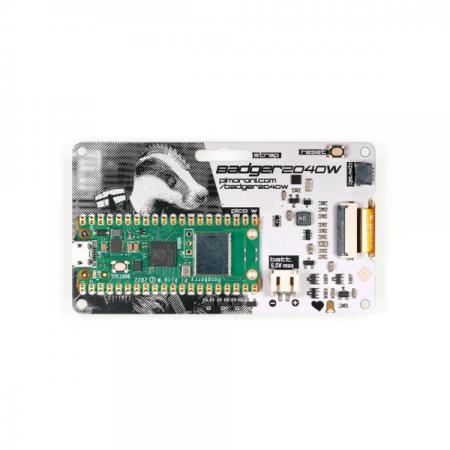 디바이스마트,오픈소스/코딩교육 > 라즈베리파이 > 라즈베리파이 확장보드/HAT,Pimoroni,Badger 2040 W (Pico W Aboard) [PIM668],2.9인치 흑백 E Ink® 디스플레이(296 x 128픽셀) / 초저전력 모드 / Qw/ST 커넥터 / 라즈베리파이 피코 W 포함