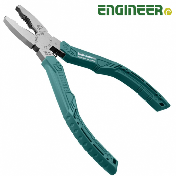 디바이스마트,수공구/전자공구/전동공구 > 작업공구 > 플라이어류 > 팬치,ENGINEER,엔지니어 네지사우르스 PZ-58 다용도 펜치 녹슨 나사 제거,다용도 펜치 / 손상나사, 페인트칠 된 나사, 녹슨 나사 제거에 특화된 나사제거 플라이어 / 절단 날 스프링 적용으로 구리 와이어 및 전선 절단 가능 / 미끄럼 방지 T형 그립 / 160mm