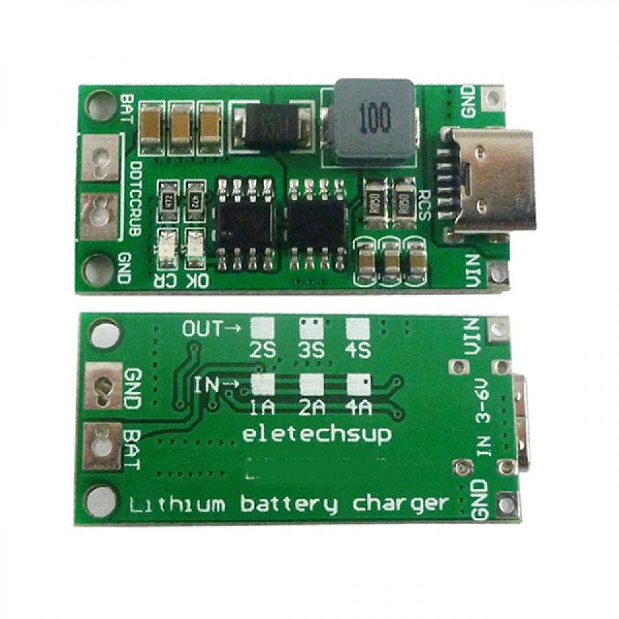 2-Cell 1A 리튬배터리 USB C타입 충전 모듈 [SZH-MIN007]