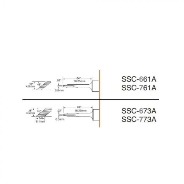 디바이스마트,수공구/전자공구/전동공구 > 전자공구 > 인두기팁/인두기팁크리너 > METCAL 인두팁,METCAL,MFR-1160 전용 4.5MM 인두팁(칼) (SP200 호환) SSC-761A 390도,CARTRIDGE, KNIFE 4.5MM (0.177IN)