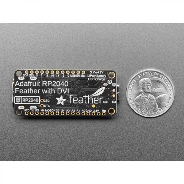 디바이스마트,오픈소스/코딩교육 > 라즈베리파이 > 라즈베리파이 확장보드/HAT,Adafruit,Adafruit Feather RP2040 with DVI Output Port - Works with HDMI [ada-5710],RP2040 Feather - DVI 브레이크아웃 보드 / HDMI 모니터 또는 디스플레이 작동 가능 /  Pico SDK / 아두이노 호환