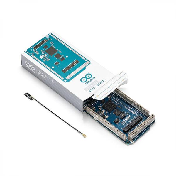 디바이스마트,오픈소스/코딩교육 > 아두이노 > 아두이노 정품 보드/쉴드/키트,아두이노,Arduino GIGA R1 WiFi,ABX00063 / 아두이노 메가와 동일한 폼팩터의 STM32H747XI 듀얼코어 32비트 MCU - Cortex M7(480MHz) + Cortex M4(240MHz) 기반 강력한 개발보드 / Murata 1DX 블루투스+와이파이 콤보 칩셋 / 2MB Flash, 1MB RAM / ATECC608A 보안 칩셋 / USB-A, 3.5mm 잭, USB-C, 20핀 Arducam 카메라 커넥터