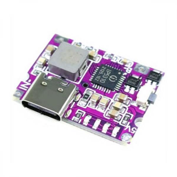 디바이스마트,전원/파워/배터리 > 배터리/배터리홀더 > 충전기 Charger,SMG,리튬 배터리 USB C 충전 방전 3A 모듈 [HPRO-0021],4.2V의 완충 전압을 갖는 리튬폴리머, 리튬이온 배터리 충전, 5V 출력 모듈