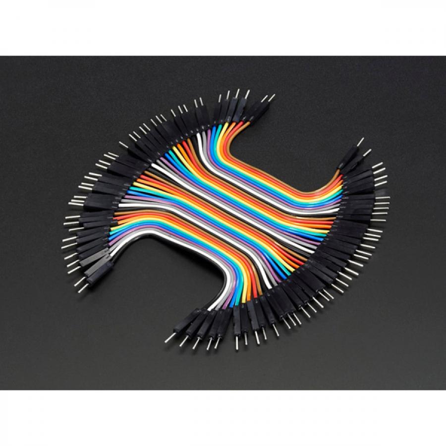 Premium Male/Male Jumper Wires - 40 x 3' (75mm) [ada-759]