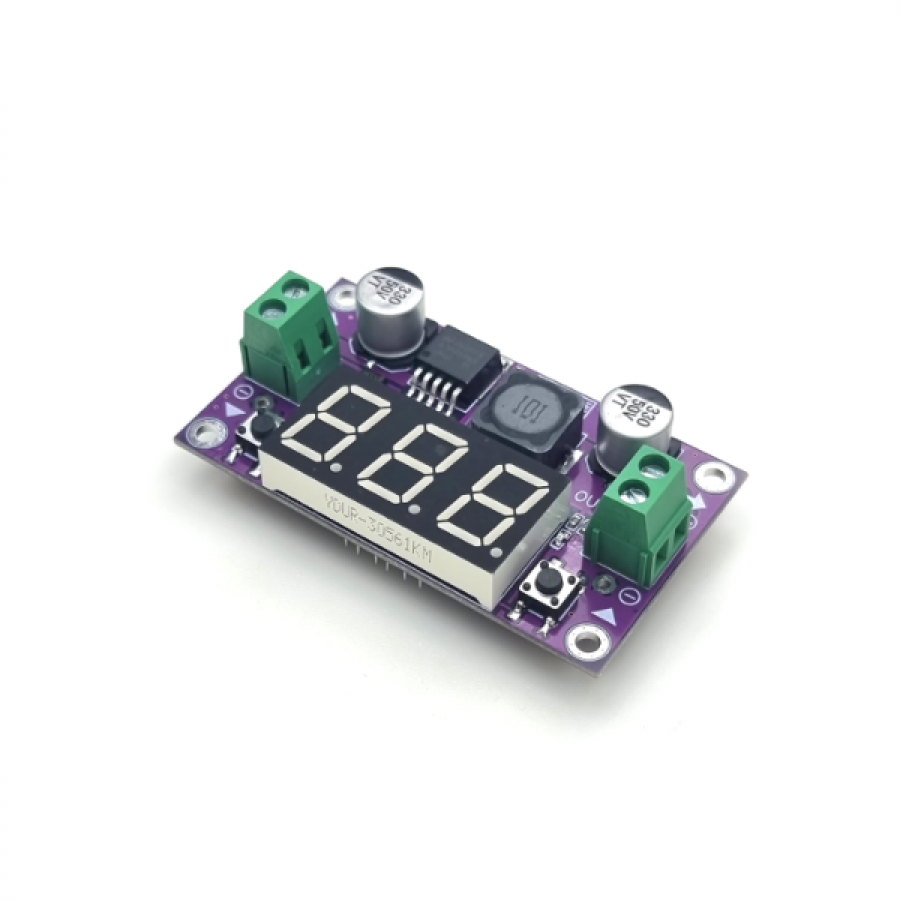 고정밀 가변저항 제어 1.2~30V/3A 가변출력 FND전압표시 전원모듈(P0735-4)