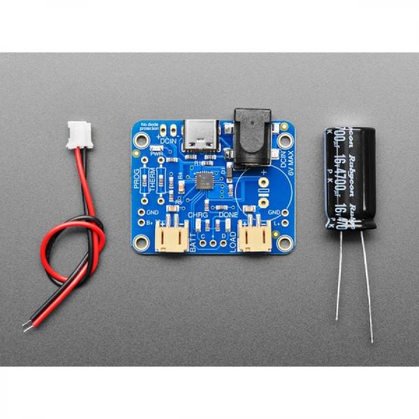 디바이스마트,MCU보드/전자키트 > 전원/신호/저장/응용 > 충전/배터리/전원,Adafruit,USB / DC / Solar Lithium Ion/Polymer charger - Rev C [ada-390],usb-c타입 태양광 리튬 이온/폴리머 충전기 / DIY iPod 충전기 / 6V 태양광 패널 / 3.7V/4.2V 리튬 이온/폴리머 배터리 충전 / 500mA 최대 충전 속도로 설정, 50mA에서 최대 1A까지 조정 가능