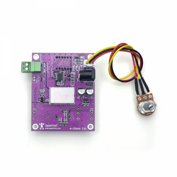 디바이스마트,MCU보드/전자키트 > 통신/네트워크 > 기타 네트워크/통신,한진데이타,외장 아날로그 볼륨 제어형 4~20mA 신호발생모듈(P7152-2),58 x 72mm / 외장형 아날로그 볼륨 : 출력 전류 증/감 조정 / 동작 전원 : DC 12V(8~15V)