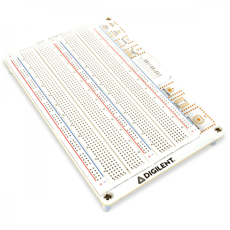 디바이스마트,MCU보드/전자키트 > 프로세서/개발보드 > Digilent > 학교 구매전용,Digilent,[학교 구매전용] Blank Canvas 410-391,410-391 / Analog Discovery Studio용 브레드보드 / 6개의 전원 공급 장치 (3.3V, 5V, ± 12V,  ± 변수) 에 대한 연결 제공