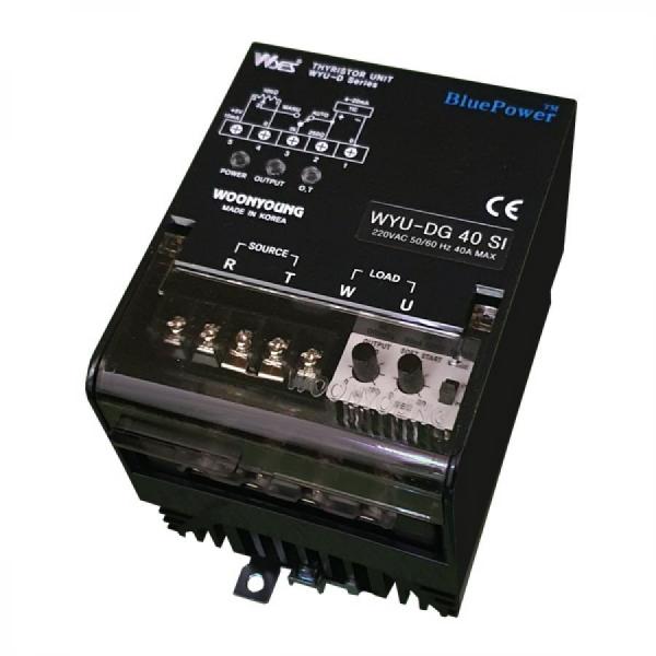 디바이스마트,기계/제어/로봇/모터 > 자동화(FA) > 배선 > TPR 전력조정기,(주)운영,TPR 전력조정기 WYU-DG40SI,단상 220~440 V / 정격 전압: 220 VAC / 용량: 40 A