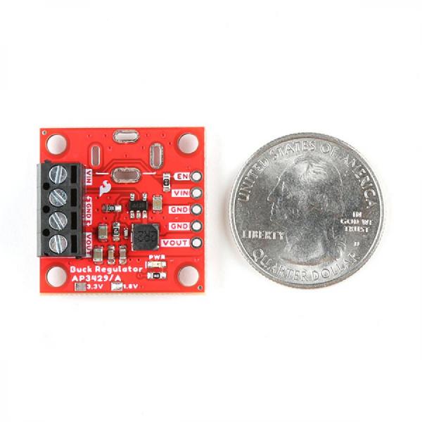 디바이스마트,MCU보드/전자키트 > 전원/신호/저장/응용 > 레벨컨버터/전압관리,SparkFun,SparkFun Buck Regulator Breakout - 1.8V (AP3429A) [COM-21338],1.8V 벅 조정기 브레이크아웃 AP3429A  / 입력 전압 범위가 2.7~5.5V인 2A 강압 DC-DC 컨버터 / 1인치 x 1인치