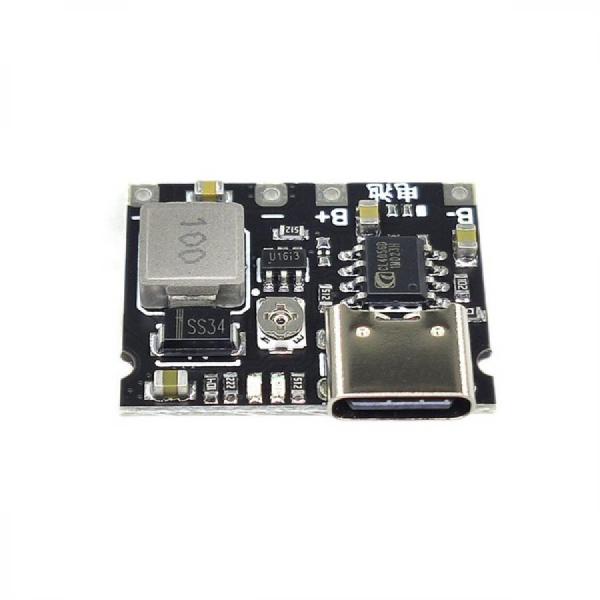 디바이스마트,MCU보드/전자키트 > 전원/신호/저장/응용 > 충전/배터리/전원,SMG,리튬 배터리 USB C 충방전 컨버터 2A [HPRO-0016],리튬 배터리(완충 4.2V) 충전 및 출력 전압 조정(승압) 가능 동시 충방전 가능한 모듈