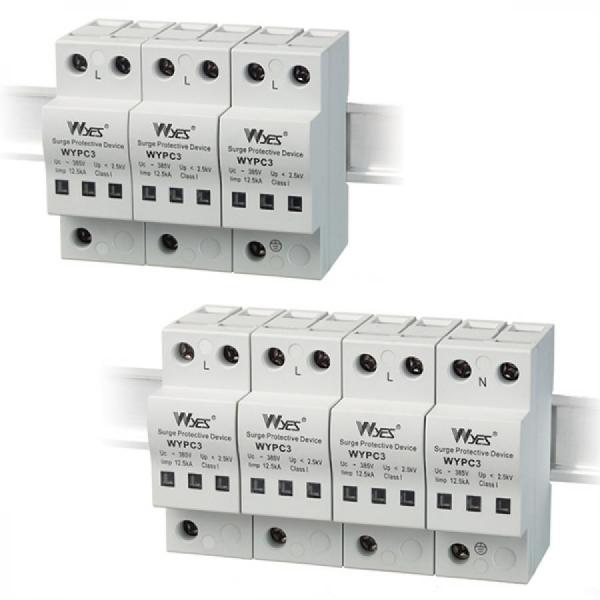 디바이스마트,기계/제어/로봇/모터 > 자동화(FA) > 배선 > SPD 서지보호기,(주)운영,SPD 서지보호기 삼상모듈형 WYPC4120T220,삼상모듈형 / 정격 전압: 220 VAC / 용량: 120 kA