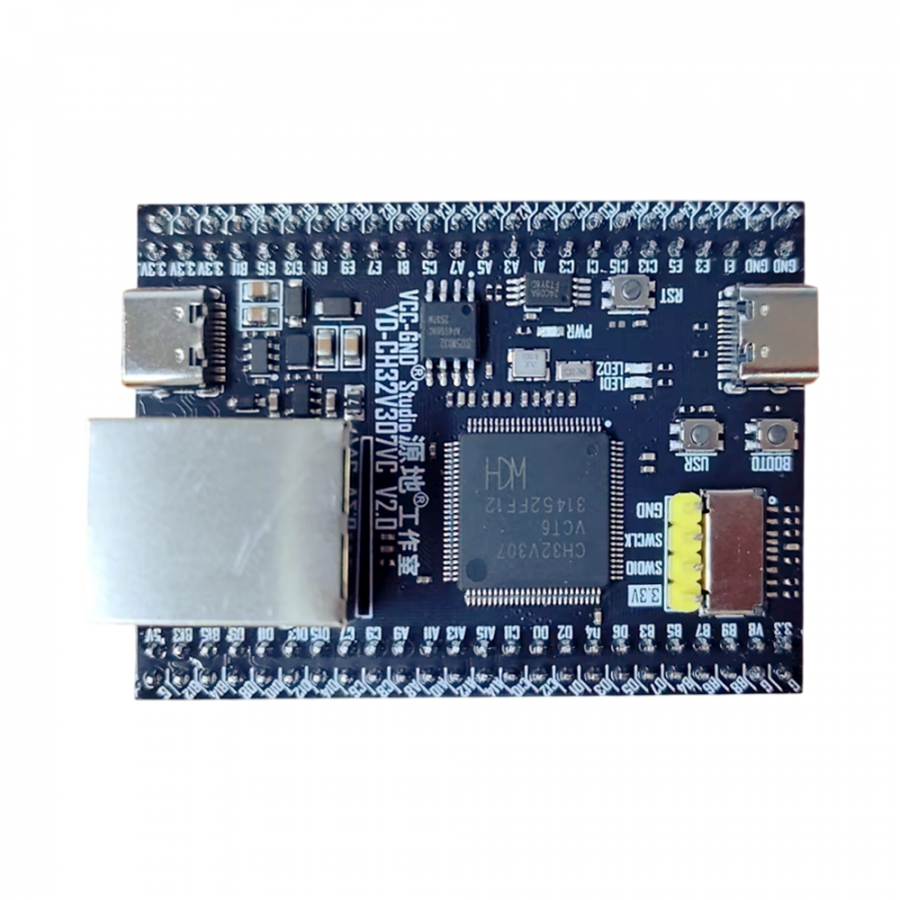 RISC-V CH32V307VCT6 C타입 듀얼 코어 보드 (납땜 O) [VND021]