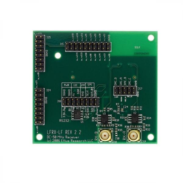 디바이스마트,MCU보드/전자키트 > 프로세서/개발보드 > Digilent > Scope, DAQ 및 장비,Digilent,LFRX Daughterboard for Ettus USRP N210: 0-30 MHz Rx 6002-410-029,LFRX 도터보드는 ADC 입력에 대한 직접 액세스를 제공하는 저가형 도터보드입니다 / DC에서 30MHz까지의 리얼 모드 또는 직각 위상 신호를 수용 / 대역폭: 30MHz/채널