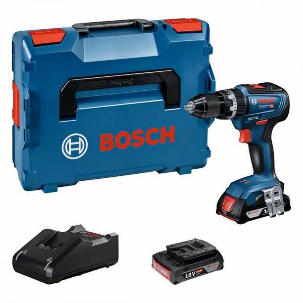디바이스마트,수공구/전자공구/전동공구 > 전동/엔진공구 > 충전공구 > 충전드릴/햄머드릴,보쉬 BOSCH,충전 임팩트 드릴드라이버 GSB 18V-55 배터리2개 (18V/2.0Ah),브러쉬리스 임팩 드릴 드라이버 / 전압 18V / 무부하속도(rpm) 1단 460 2단 1,850 /  최대토크 55Nm