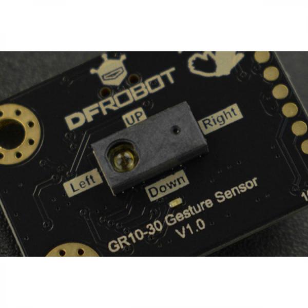 디바이스마트,MCU보드/전자키트 > 센서모듈 > 모션/제스처 > 제스처센서,DFROBOT,Gravity: GR10-30 Gesture Sensor (UART & I2C, 12 Gestures, 0~30cm) [SEN0561],최대 인식 거리 30cm / 12가지 제스처 인식 가능 / 구성 가능한 인식 임계값 및 기타 매개변수 / UART 및 I2C 통신 지원 / 공급 전압: 3.3~5V / 작동 온도: 0℃ ~ 70℃  / 작동 습도: 5%RH ~ 85%RH