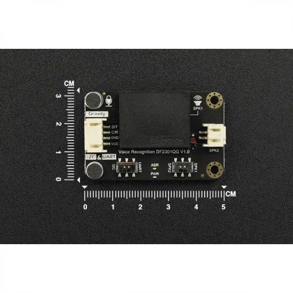 디바이스마트,MCU보드/전자키트 > 인공지능/임베디드/산업용 > 인공지능/머신러닝 > 인공지능 음성인식/스피커,DFROBOT,Gravity: Offline Language Learning Voice Recognition Sensor for Arduino / Raspberry Pi / Python / ESP32 - I2C & UART [SEN0539-EN],작동 전압: 3.3 - 5V / 최대 작동 전류: ≤370mA(5V) / 온보드 마이크 감도: -28db / 모듈 크기: 49×32mm/1.93×1.26"