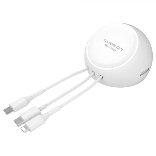 디바이스마트,컴퓨터/모바일/가전 > 스마트폰/스마트기기 > 충전기/보조배터리 > 멀티충전기,큐브온,JI-103 엣지 멀티충전기 케이블 도난방지 C타입,국산 KC인증 / 미니 엣지 충전기 / C타입, 8핀, 5핀 / 도난방지 / 2m 길이 / 휴대용 사이즈 / 호텔 / 펜션/ 민박/ 업소 / 가정용