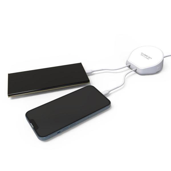 디바이스마트,컴퓨터/모바일/가전 > 스마트폰/스마트기기 > 충전기/보조배터리 > 멀티충전기,큐브온,JI-205 듀얼 고속 멀티충전기 C타입 8핀,국산 KC인증 / 퀵차지 3.0 고속충전 / C타입 + 8핀 2대 고속 충전 / 충전 케이블 도난방지 및 교체기능