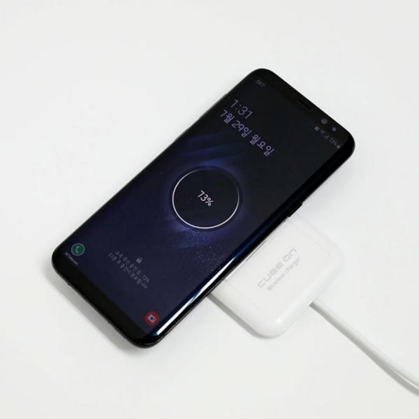 디바이스마트,컴퓨터/모바일/가전 > 스마트폰/스마트기기 > 충전기/보조배터리 > 멀티충전기,큐브온,JI-707 무선 고속충전기 휴대폰 거치대,국산 KC인증 / 무선 고속충전 거치대 / 충전 케이블 증정 / 가로 세로 거치 가능