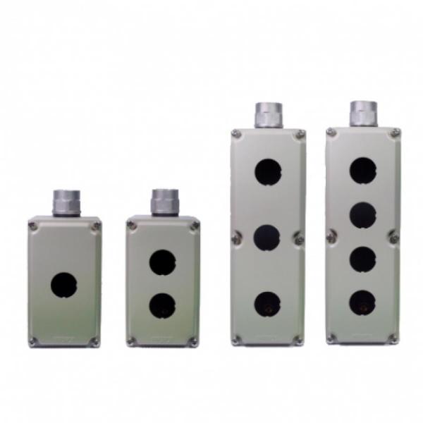 디바이스마트,기계/제어/로봇/모터 > 자동화(FA) > 분전함/박스/기타부품 > 컨트롤박스,Koino,다이캐스팅 컨트롤 박스 KCB-222D,방수형 / 타공 직경: ø22mm / 타공 수: 2개 / 재질: 알루미늄 다이캐스팅 / 보호구조 : IP 66