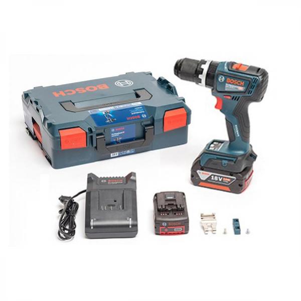 디바이스마트,수공구/전자공구/전동공구 > 전동/엔진공구 > 충전공구 > 충전드릴/햄머드릴,보쉬 BOSCH,충전 임팩트 드릴드라이버 GSB 18V-90 C 배터리2개 (18V/5.0Ah),브러쉬리스 / 전압 18V / 최대토크 64Nm / 무부하속도 0-2,100 / 중량 1.2Kg 본체만