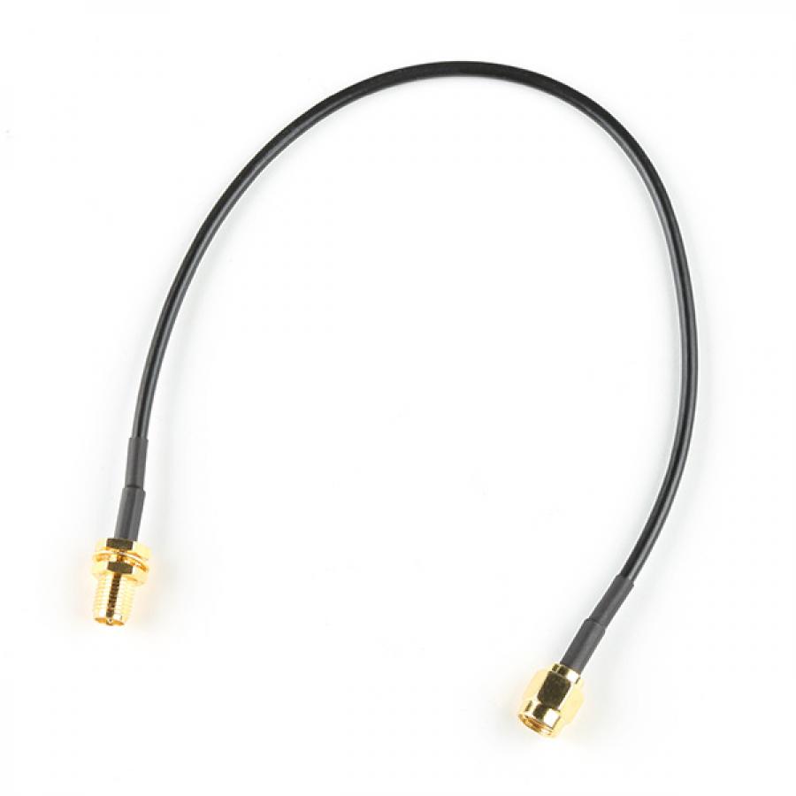 Interface Cable - RP-SMA Male to RP-SMA Female (25cm, RG174) [CAB-22037]
