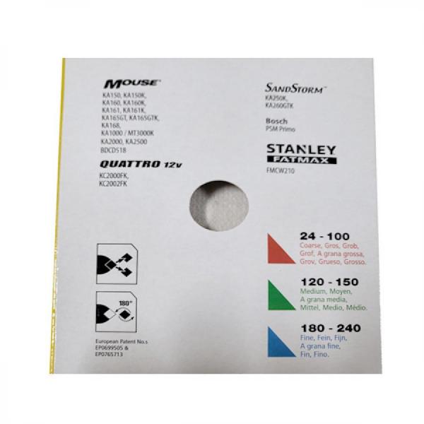 디바이스마트,수공구/전자공구/전동공구 > 전동/엔진공구 > 샌더/광택공구류 > 샌드페이퍼,스탠리,SCS221용 샌딩페이퍼 STA31024,SCS221용 샌딩페이퍼 / #80x2장 #180x2장 #240x1장