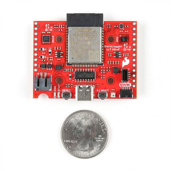 디바이스마트,MCU보드/전자키트 > 센서모듈 > IMU/AHRS(9축 이상),SparkFun,SparkFun DataLogger IoT - 9DoF [DEV-20594],스파크펀 DataLogger IoT - 9DoF / ESP32-WROOM-32E / 전압 : 3.3~6.0V / 9축 / 가속도계 및 자이로, 자력게