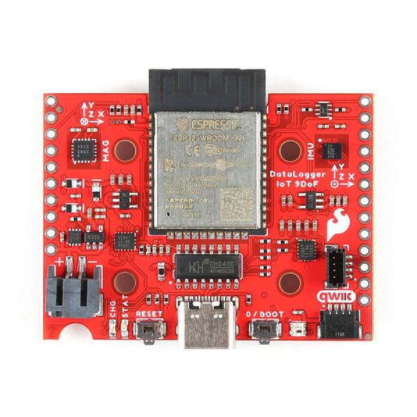 디바이스마트,MCU보드/전자키트 > 센서모듈 > IMU/AHRS(9축 이상),SparkFun,SparkFun DataLogger IoT - 9DoF [DEV-20594],스파크펀 DataLogger IoT - 9DoF / ESP32-WROOM-32E / 전압 : 3.3~6.0V / 9축 / 가속도계 및 자이로, 자력게