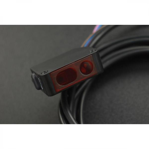 디바이스마트,센서 > 광센서 > IR/UV/가시광선센서,DFROBOT,Waterproof Mirror Reflection Photoelectric Sensor Switch (10~100cm) [SEN0580],다양한 투명 또는 반투명 물체 감지 / DC 10V-30V의 넓은 전압 범위에서 작동 / 반사경과 함께 사용 시 10cm ~ 100cm 거리 내의 물체 감지 가능 / NPN 및 PNP 유형 간 전환