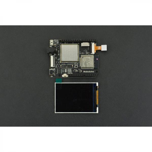 디바이스마트,MCU보드/전자키트 > 인공지능/임베디드/산업용 > 인공지능/머신러닝 > 인공지능 카메라/비젼,DFROBOT,Maixduino AI Development Kit K210 RISC-V AI + IoT ESP32 [KIT0157],K210 RISC-V AI Maixduino AI 개발 키트 / 듀얼 코어 ESP32 Xtensa LX6 프로세서, 2.4GHz 802.11.b/g/n WiFi 4 및 Bluetooth 4.2 LE 연결 기능 / ESP32-WROOM-32 / 아두이노 우노 호환