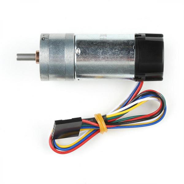 디바이스마트,기계/제어/로봇/모터 > 모터류 > DC모터 > 엔코더모터,SparkFun,Metal Gearmotor with Encoder - 12V (9.7:1) [ROB-17754],9.68:1 금속 스퍼 기어박스와 결합된 저전력 12V 브러시 DC모터 / 48 CPR 직교 인코더 / 회전당 464.64 카운트를 제공 / 전압: 12V