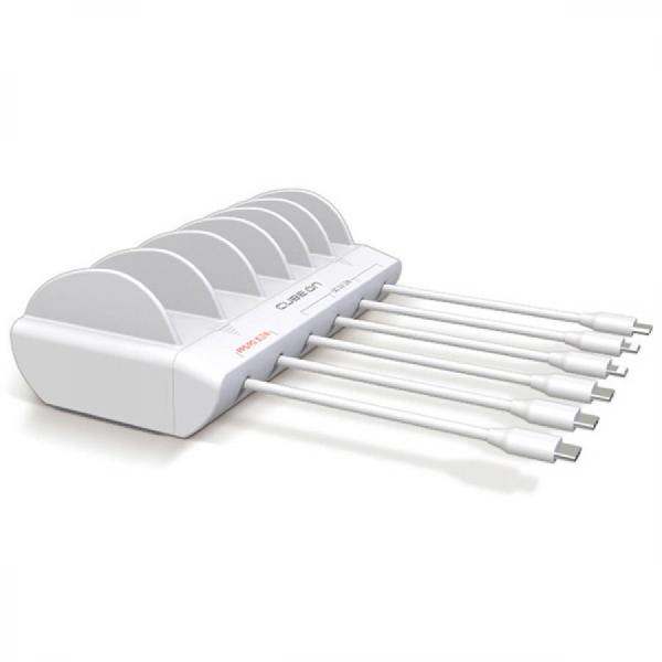 디바이스마트,컴퓨터/모바일/가전 > 스마트폰/스마트기기 > 충전기/보조배터리 > 멀티충전기,큐브온,JI-615 PD PPS 초고속 6포트 USB 멀티 초고속 충전기,국산 KC인증 / 초고속 PD/PPS 6포트 멀티 충전기 / 업소용 / 가저용