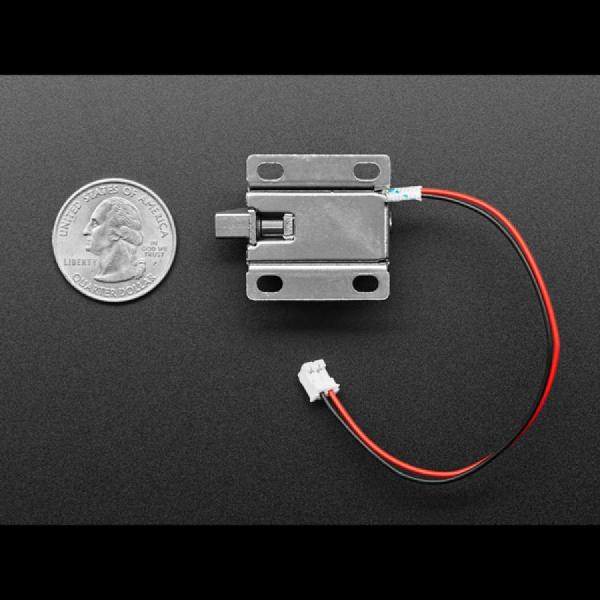 디바이스마트,기계/제어/로봇/모터 > 모터류 > 특수모터 > 솔레노이드,Adafruit,Small Lock-style Solenoid 6VDC @ 600mAh with 2-pin JST [ada-5135],소형 잠금식 솔레노이드 / 2핀 JST / 6VDC @ 600mAh