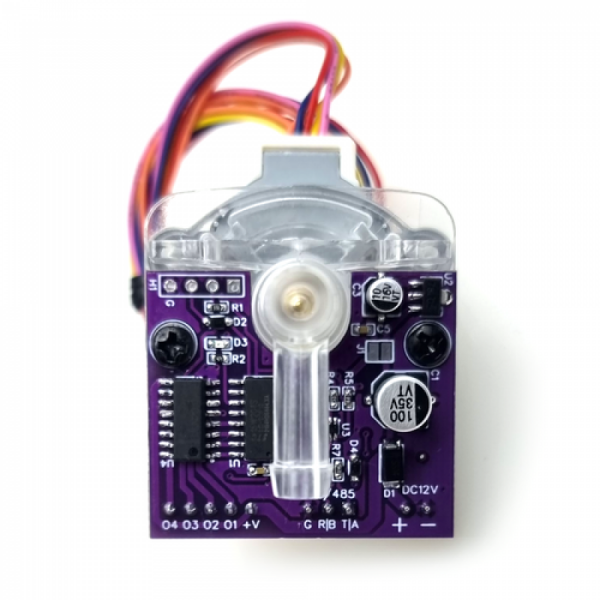 디바이스마트,기계/제어/로봇/모터 > 모터류 > 서보모터,한진데이타,공기/액체 마이크로 흐름(Flow) 제어모듈 (P7165-1),0.08도 마이크로 각도 제어 모터가 장착된 밸브 일체형 타입 / 액체나 기체의 유량을 섬세하게 제어가능 / RS232C 시리얼 통신 명령어 /  옵션으로 RS485 또는 USB도 지원 / 제품크기 : 65x 51mm