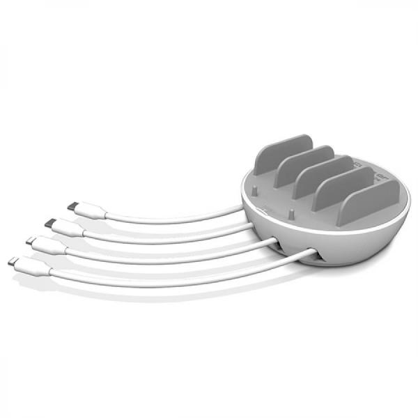 디바이스마트,컴퓨터/모바일/가전 > 스마트폰/스마트기기 > 충전기/보조배터리 > 멀티충전기,큐브온,JI-700 PD PPS 초고속 4포트 USB 멀티 고속 충전기,국산 KC인증 / 초고속 PPS/PD/ 4포트 멀티충전기 / 깔끔한 수납 거치대 기능