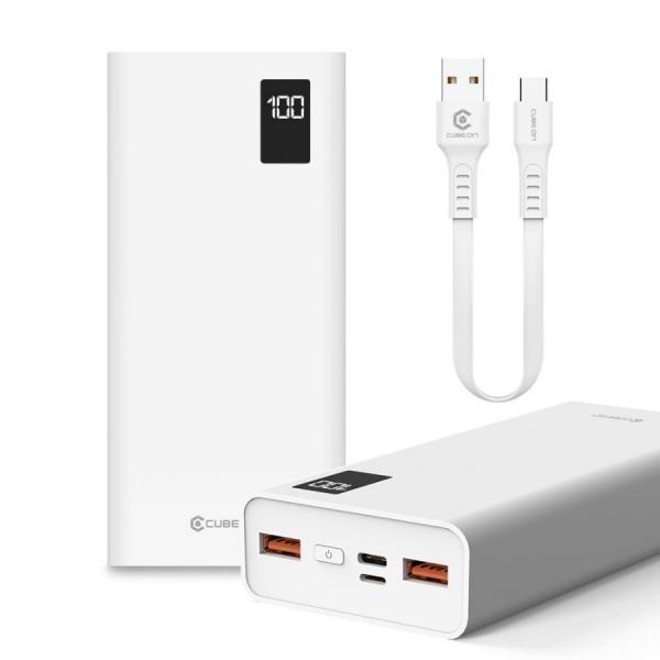 디바이스마트,컴퓨터/모바일/가전 > 스마트폰/스마트기기 > 충전기/보조배터리 > 보조배터리,큐브온,[당일발송] PD20W 고속충전 20000mAh 보조배터리 LED잔량 숫자표시 C타입 8핀,KC인증/ 큐브온 20000 20W PD 고속 보조배터리 / C타입 / 200000mAh 대용량 / PD 고속 충전 지원 / LED 배터리 잔량 숫자 표시 / 최대 3대 동시 충전 / 360g / 구성품 : 보조 배터리 x1, c 타입 x1, 8 핀 x1