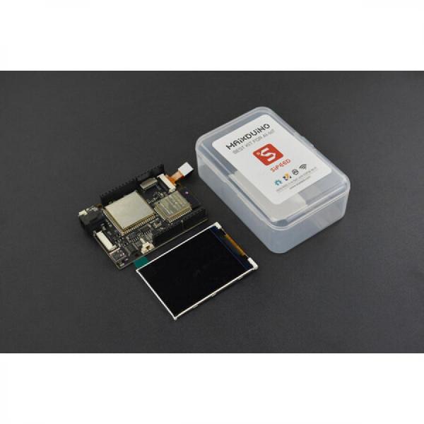 디바이스마트,MCU보드/전자키트 > 인공지능/임베디드/산업용 > 인공지능/머신러닝 > 인공지능 카메라/비젼,DFROBOT,Maixduino AI Development Kit K210 RISC-V AI + IoT ESP32 [KIT0157],K210 RISC-V AI Maixduino AI 개발 키트 / 듀얼 코어 ESP32 Xtensa LX6 프로세서, 2.4GHz 802.11.b/g/n WiFi 4 및 Bluetooth 4.2 LE 연결 기능 / ESP32-WROOM-32 / 아두이노 우노 호환