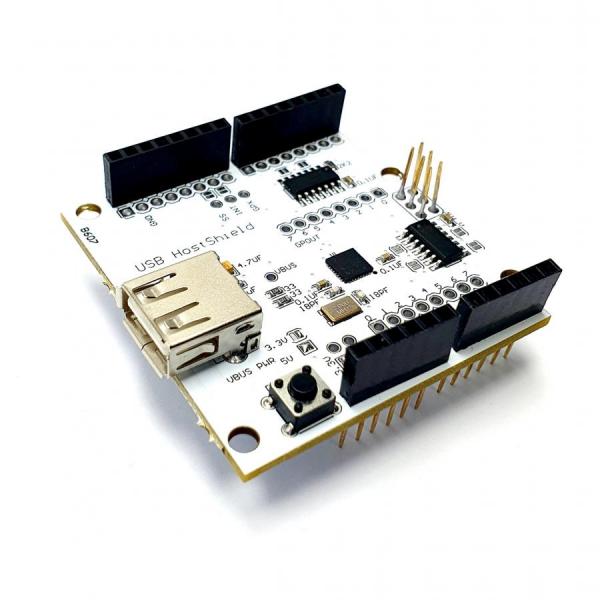 디바이스마트,오픈소스/코딩교육 > 아두이노 > 아두이노 호환쉴드,SMG,아두이노 Uno용 USB HOST 쉴드(화이트) [HPRO-0035],USB Host Shield는 아두이노에 USB 호스트 기능 추가해주는 쉴드입니다. USB 호스트 인터페이스를 지원합니다. / 화이트 색상으로 기존 USB 쉴드와 사용방법은 동일합니다.