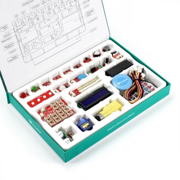디바이스마트,오픈소스/코딩교육 > Micro:Bit > 마이크로비트 교육용키트,ELECROW,Crowtail Starter Kit for Raspberry Pi [SER0001P],Raspberry Pi 용 Crowtail-Base Shield 와 RGB LED, 초음파 범위 센서, IR 등 22개 이상의 모듈이 포함 / 패키지 무게: 700g / 패키지 크기: 11.5 x 8.1 x 1.5인치