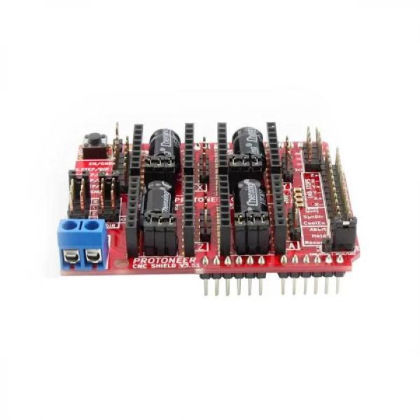 디바이스마트,오픈소스/코딩교육 > 아두이노 > 아두이노 호환쉴드,ELECROW,Arduino CNC Shield V3.51 - GRBL v0.9 compatible - Uses Pololu Dr [CDP03051C],C라우터, DIY 레이저 절단기, 3D 프린터 및 고정밀 스테퍼 모터를 제어해야 하는 프로젝트에 사용 / 12-36V DC에서 작동 / GRBL v0.9 호환
