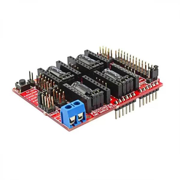디바이스마트,오픈소스/코딩교육 > 아두이노 > 아두이노 호환쉴드,ELECROW,Arduino CNC Shield V3.51 - GRBL v0.9 compatible - Uses Pololu Dr [CDP03051C],C라우터, DIY 레이저 절단기, 3D 프린터 및 고정밀 스테퍼 모터를 제어해야 하는 프로젝트에 사용 / 12-36V DC에서 작동 / GRBL v0.9 호환