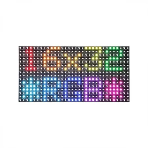 디바이스마트,MCU보드/전자키트 > 디스플레이 > LED,ELECROW,16*32 RGB LED panel light P6 full color matrix module 1/8 scan [DLM22001P],16mm 피치의 32x512 그리드에 배열된 16개의 풀 컬러 RGB LED가 있는 32x6 RGB LED 매트릭스 패널